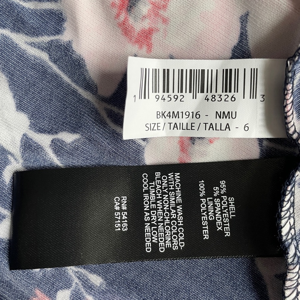Jessica Howard Floral Navy Midi Dress, Size 6 - Picture 8 of 8